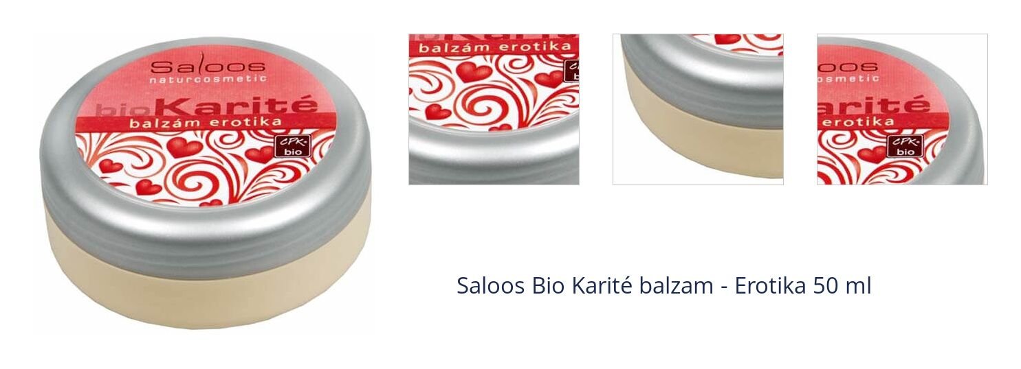Saloos Bio Karité balzam - Erotika 50 ml 1