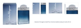 Ferragamo Subtil Pour Homme toaletná voda pre mužov 50 ml 1