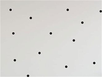 Samolepky na stenu - bodky malé farba: čierna 6