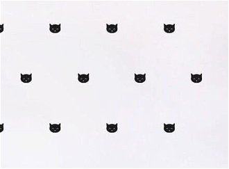 Samolepky na stenu - mačičky farba: čierna 7