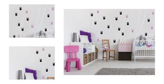 Samolepky na stenu - zajačiky barva: černá 4