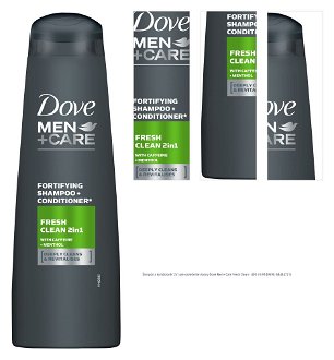Šampón a kondicionér 2v1 pre osvieženie vlasov Dove Men+ Care Fresh Clean - 400 ml (9149690, 68484721) + darček zadarmo 1
