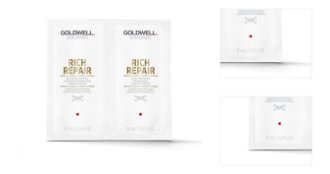 Šampón a kondicionér na suché vlasy Goldwell Rich Repair - 2x10 ml (206261) 3