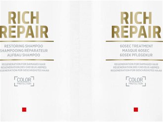 Šampón a kondicionér na suché vlasy Goldwell Rich Repair - 2x10 ml (206261) 5