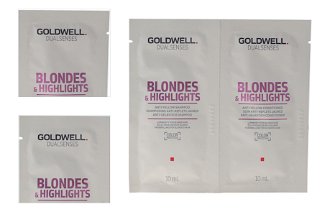 Šampón a kondicionér pre blond vlasy Goldwell Blondes  a  Highlights - 2x10 ml (206248) 4