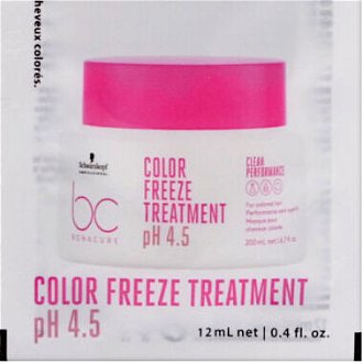 Šampón a kúra pre farbené vlasy Schwarzkopf Professional BC Bonacure Color Freeze - 2 x 12 ml (2709224) 9