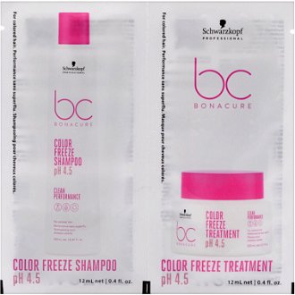Šampón a kúra pre farbené vlasy Schwarzkopf Professional BC Bonacure Color Freeze - 2 x 12 ml (2709224)