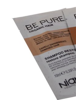 Šampón a maska pre poškodené vlasy Niamh Be Pure Restore - 2 x 10 ml (OPUB149) 8