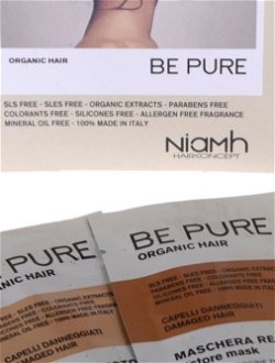 Šampón a maska pre poškodené vlasy Niamh Be Pure Restore - 2 x 10 ml (OPUB149) 5