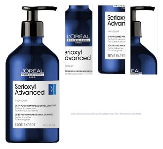 Šampón na obnovenie hustoty vlasov Loréal Professionnel Serioxyl Advanced Shampoo - 500 ml - L’Oréal Professionnel + darček zadarmo 1
