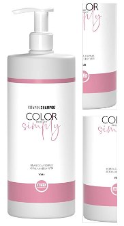 Šampón na ochranu farby vlasov Mila Professional Vitamín Shampoo Color Protect Simply - 950 ml (0103040) + darček zadarmo 3