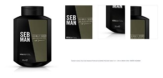 Šampón na vlasy, fúzy a telo Sebastian Professional Seb Man The Multi-Tasker 3 In 1 - 250 ml (SB6301.250) + DARČEK ZADARMO 1