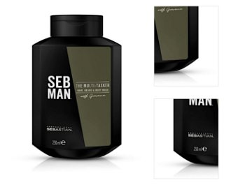 Šampón na vlasy, fúzy a telo Sebastian Professional Seb Man The Multi-Tasker 3 In 1 - 250 ml (SB6301.250) + DARČEK ZADARMO 3