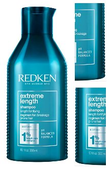 Šampón pre a posilnenie dĺžok vlasov Redken Extreme Length(TM) - 300 ml + darček zadarmo 3