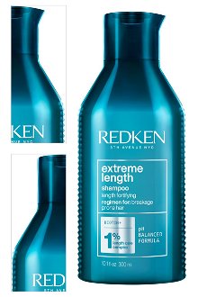 Šampón pre a posilnenie dĺžok vlasov Redken Extreme Length(TM) - 300 ml + darček zadarmo 4