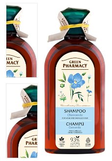 Šampón pre slabé a poškodené vlasy s ľanovým olejom Green Pharmacy - 350 ml 4