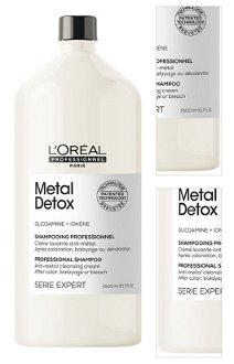 Šampón pre farbené a poškodené vlasy Loréal Professionnel Serie Expert Metal Detox - 1500 ml - L’Oréal Professionnel + darček zadarmo 3