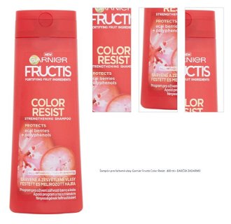 Šampón pre farbené vlasy Garnier Fructis Color Resist - 400 ml + darček zadarmo 1