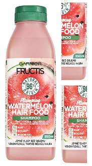 Šampón pre jemné vlasy bez objemu Garnier Fructis Watermelon Hair Food - 350 ml + darček zadarmo 3