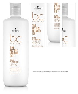 Šampón pre krehké a zrelé vlasy Schwarzkopf Professional BC Bonacure Time Restore Shampoo - 1000 ml (2708437) + darček zadarmo 1