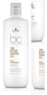 Šampón pre krehké a zrelé vlasy Schwarzkopf Professional BC Bonacure Time Restore Shampoo - 1000 ml (2708437) + darček zadarmo 3
