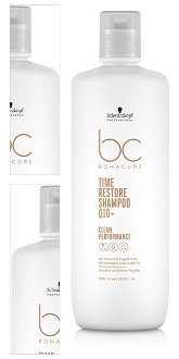 Šampón pre krehké a zrelé vlasy Schwarzkopf Professional BC Bonacure Time Restore Shampoo - 1000 ml (2708437) + darček zadarmo 4