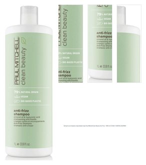 Šampón pre krepaté a nepoddajné vlasy Paul Mitchell Clean Beauty Anti-Frizz - 1000 ml (121034) + darček zadarmo 1