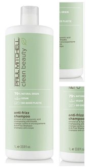 Šampón pre krepaté a nepoddajné vlasy Paul Mitchell Clean Beauty Anti-Frizz - 1000 ml (121034) + darček zadarmo 3