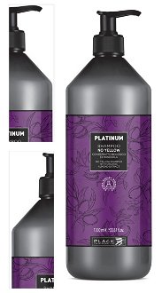Šampón pre melírované vlasy Black Platinum No Yellow - 1000 ml (250028) + darček zadarmo 4