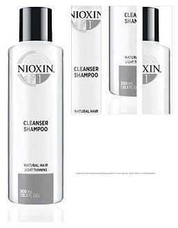 Šampón pre mierne rednúce prírodné vlasy Nioxin System 1 Cleanser Shampoo - 300 ml (81593271) + darček zadarmo 1