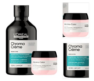 Šampón pre neutralizáciu červených tónov Loréal Chroma Créme - 300 ml  + maska 75 ml zadarmo - L’Oréal Professionnel + darček zadarmo 3