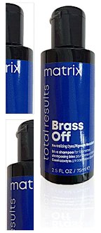 Šampón pre neutralizáciu žltých a mosadzných tónov Matrix Brass Off - 75 ml 4