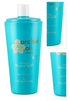 Šampón pre normálne vlasy Kléral System Orchid Oil Keratin Havané Gold Shampoo - 1000 ml (198) + darček zadarmo 3
