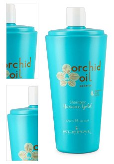 Šampón pre normálne vlasy Kléral System Orchid Oil Keratin Havané Gold Shampoo - 1000 ml (198) + darček zadarmo 4