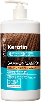 Šampón pre obnovu matných a krehkých vlasov Dr. Santé Keratin - 1000 ml + darček zadarmo