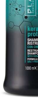 Šampón pre poškodené a oslabené vlasy Black Keratin Protein - 1000 ml (250032) + darček zadarmo 8