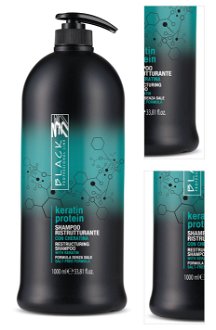 Šampón pre poškodené a oslabené vlasy Black Keratin Protein - 1000 ml (250032) + darček zadarmo 3