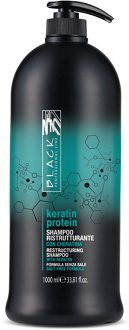 Šampón pre poškodené a oslabené vlasy Black Keratin Protein - 1000 ml (250032) + darček zadarmo 2