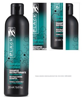 Šampón pre poškodené a oslabené vlasy Black Keratin Protein - 250 ml (250036) + DARČEK ZADARMO 1