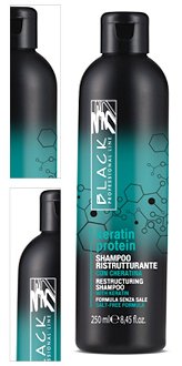 Šampón pre poškodené a oslabené vlasy Black Keratin Protein - 250 ml (250036) + DARČEK ZADARMO 4