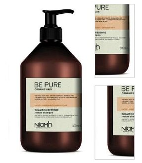 Šampón pre poškodené vlasy Be Pure Restore Niamh - 500 ml (1357) + darček zadarmo 3