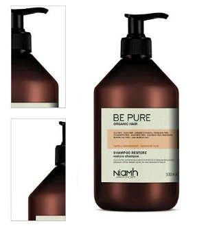 Šampón pre poškodené vlasy Be Pure Restore Niamh - 500 ml (1357) + darček zadarmo 4