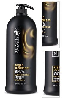 Šampón pre poškodené vlasy Black Argan Treatment - 1000 ml (01278) + darček zadarmo 3