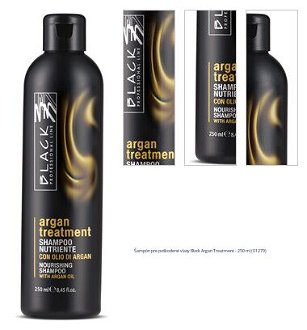Šampón pre poškodené vlasy Black Argan Treatment - 250 ml (01279) 1