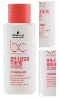 Šampón pre poškodené vlasy Schwarzkopf Professional BC Bonacure Repair Rescue Shampoo - 50 ml (2708463) 3