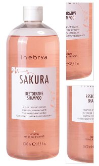 Šampón pre regeneráciu a hydratáciu vlasov Inebrya Sakura Restorative - 1000 ml (771026104) + darček zadarmo 3