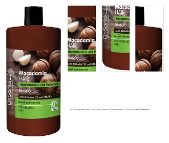 Šampón pre rekonštrukciu poškodených vlasov Dr. Santé Macadamia - 1000 ml + darček zadarmo 1