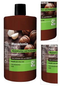 Šampón pre rekonštrukciu poškodených vlasov Dr. Santé Macadamia - 1000 ml + darček zadarmo 3