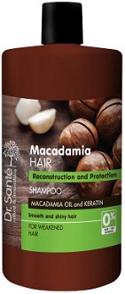 Šampón pre rekonštrukciu poškodených vlasov Dr. Santé Macadamia - 1000 ml + darček zadarmo 2