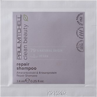 Šampón pre rekonštrukciu poškodených vlasov Paul Mitchell Clean Beauty Repair - 7,4 ml (121029) 2